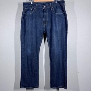 EUC Levis 559 Relaxed Straight Jeans Mens 38x32 Dark‎ Wash Denim 559-0202